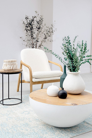 BIZZOTTO stolik kawowy LANCASTER 70       biały