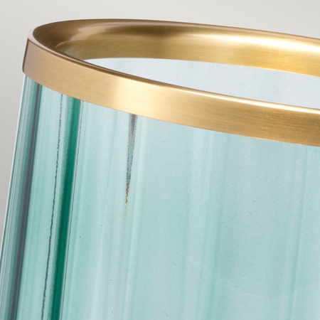 Lampa stołowa Arno - 1 źródło światła - Postarzany mosiądz Arno Quintiesse  QN-ARNO-GREEN-AB