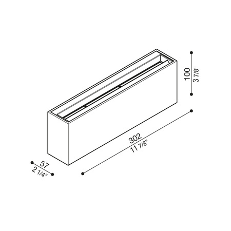Lombardo LL14305B3 Lampa ścienna Dodo 300