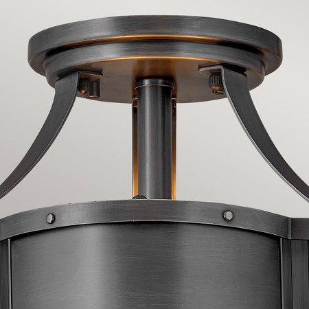 Półplafon Chance - 2 źródła światła - Czarny Chance Quintiesse Hinkley QN-CHANCE-SF-S-BLB