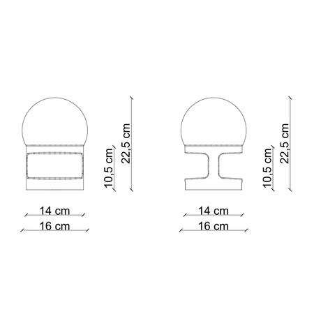 Ferroluce Habea C2783 lampa stołowa granatowa