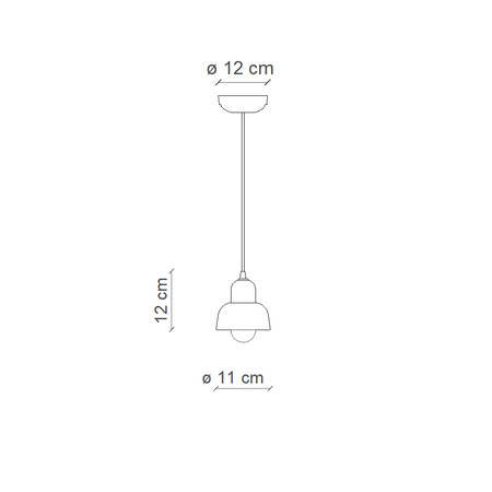 SOSPENSIONE PICCOLA / SMALL PENDANT BERIMBAU Ferroluce C2610-VSA