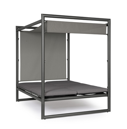 BIZZOTTO łóżko ogrodowe KONNOR szare