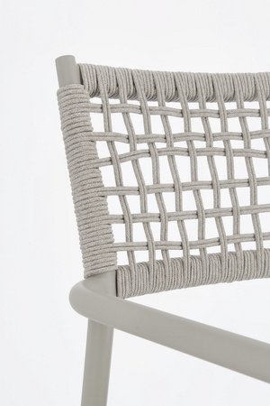 BIZZOTTO krzesło ogrodowe CALETA SATURN   szare