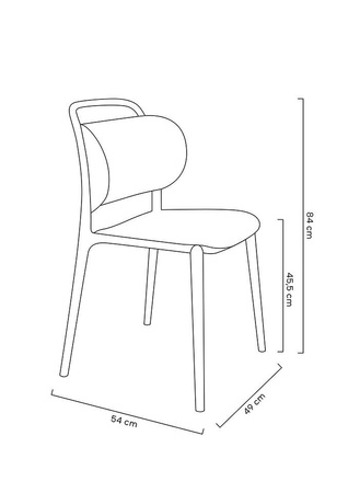 Krzesło MARIE czarne