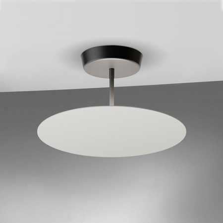 Vibia Flat Lampa Sufitowa LED ze Ściemniaczem, 40cm wys. 20 cm szer., Czarny Szary