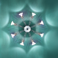 Lumina Matrix Otto lampa ścienna 8-pkt., czarna