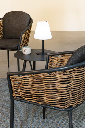 BIZZOTTO stolik ogrodowy RIDLEY szary