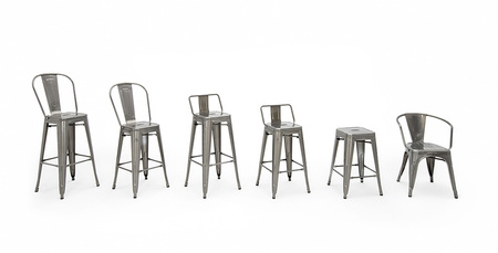 Krzesło barowe TOWER BACK 76 (Paris) metal