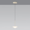 Vibia Tempo Lampa Wisząca LED, 205 wys. 200 cm, Kremowy Mat