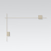 Vibia Structural Pionowa Lampa Ścienna LED, 2-punktowa, szer. 180cm, wys. 120cm , GL 10 cm, Kremowy Mat