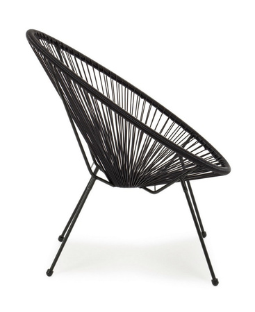 BIZZOTTO krzesło ogrodowe PARKER czarne