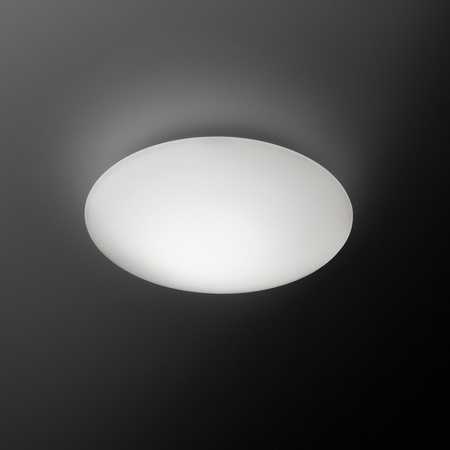 Vibia Puck Lampa Sufitowa, wysokość 24.4cm . średnica 66 cm, Satyna Szary Aluminiowy