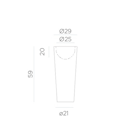 NEW GARDEN donica FICUS 60 CABLE biała