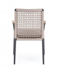 BIZZOTTO krzesło ogrodowe MADDOX beżowe