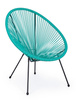 BIZZOTTO krzesło ogrodowe PARKER          turkusowe