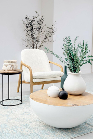 BIZZOTTO fotel ELAIDE biały