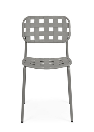 BIZZOTTO krzesło ogrodowe CLOVER szare
