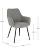 BIZZOTTO krzesło CORA ARM czarny / szary