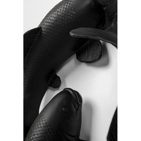 KARE dekoracja ścienna SCHOOL OF KOI 160  czarna