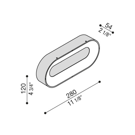 Lombardo LL1240013 Lampa ścienna Ross 280
