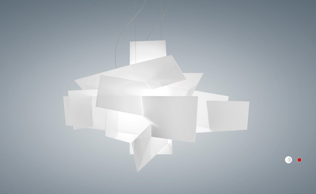 Lampa wisząca Big Bang XL LED - Czerwony  FOSCARINI