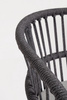 BIZZOTTO krzesło barowe ogrodowe          ODIVELAS czarne