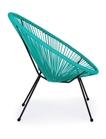 BIZZOTTO krzesło ogrodowe PARKER          turkusowe