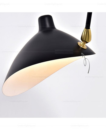 Lampa wisząca RAVEN MD21178-6  minimalistyczna oprawa w kolorze czarnym ADANI AD159