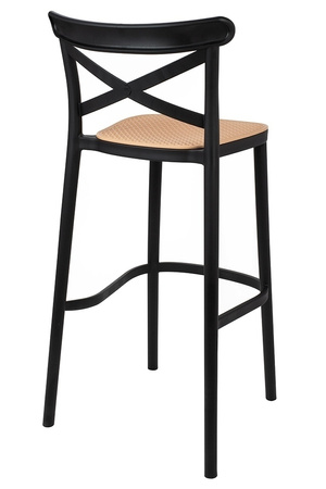 Krzesło barowe COUNTRY czarne