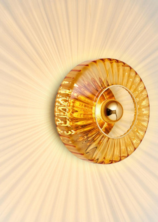 Kinkiet New Wave Optic Lamp Design By Us Amber śr. 38cm wysokość 18cm