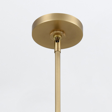 Lampa wyspowa LED Valise - Vintage mosiądz, skóra koniakowa Quintiesse QN-VALISE-LP80-VBS-CL