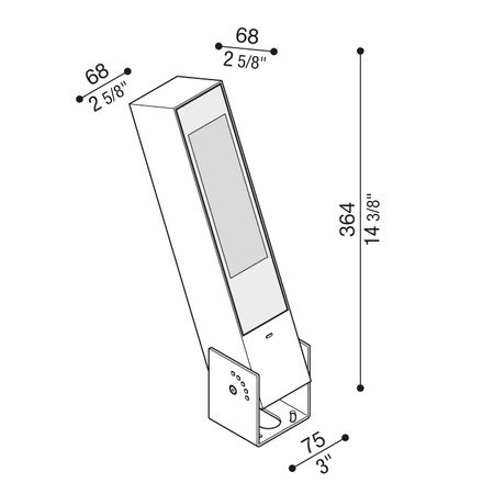 Lombardo LL14010ES3 Lampa ścienna Flag 330 Reg