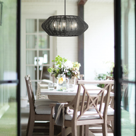 Lampa wisząca Luca - 5 źródeł światła - Czarny Quintiesse QN-LUCA-5P-M-BK-BK