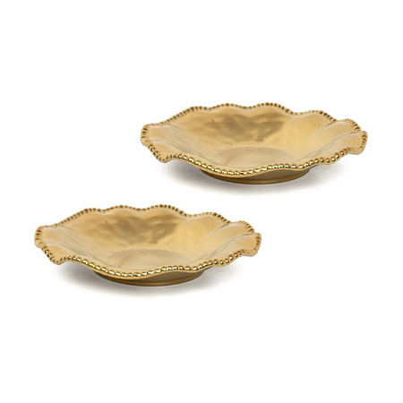 KARE komplet 2 półmisków BELL 36 cm       złoty