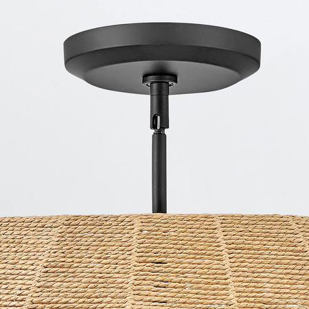 Lampa wisząca Luca - 5 źródeł światła - Czarny, karmelowy beż Quintiesse QN-LUCA-5P-M-BK-CAM