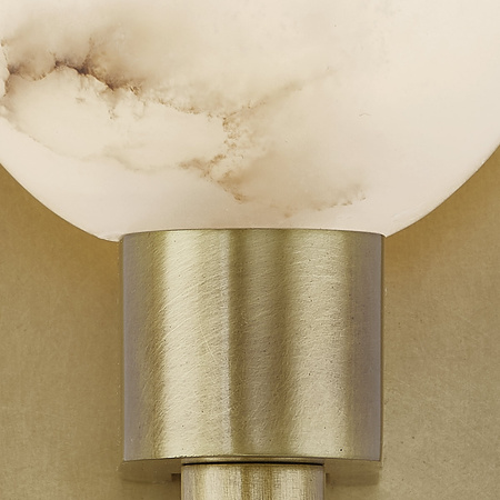 Kinkiet Lucian - 1 źródło światła - Vintage mosiądz Quintiesse QN-LUCIAN1-VBS-AR