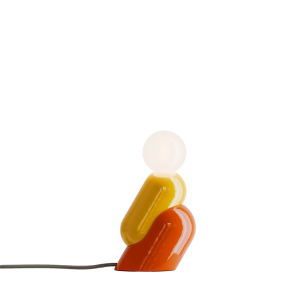 Ferroluce TATA C2820 lampa stołowa pomarańczowo-zielona