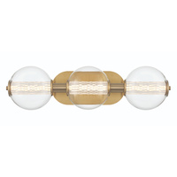 Kinkiet Atomo - 3 źródła światła - Szczotkowane złoto Quintiesse Eurofase QN-ATOMO-3W-BG