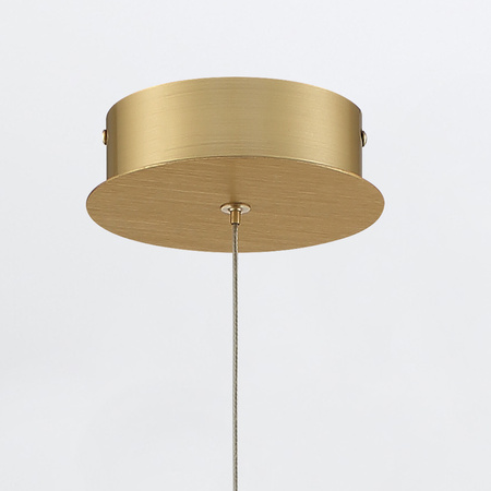 Lampa wisząca Barletta - 1 źródło światła - Szczotkowane złoto Quintiesse Eurofase QN-BARLETTA-1P-BG