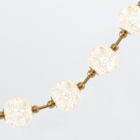 Lampa wisząca LED Marni - Naturalny mosiądz Quintiesse QN-MARNI-16P-292-NBR