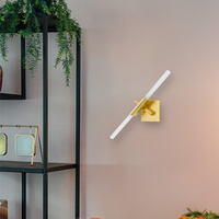 Lampa ścienna CANDELABR WALL złota - aluminium, szkło