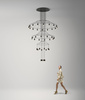 VIBIA WIREFLOW 0378 Lampa Wewnętrzna Wisząca