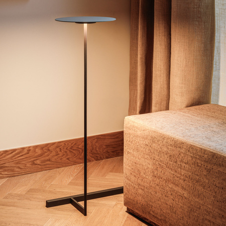 Vibia Flat Lampa Stojąca LED ze Ściemniaczem, szer. 48cm, wys. 96cm, GL 35 cm, Szary