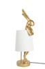 KARE lampa stołowa RABBIT 68 cm  złota / biała