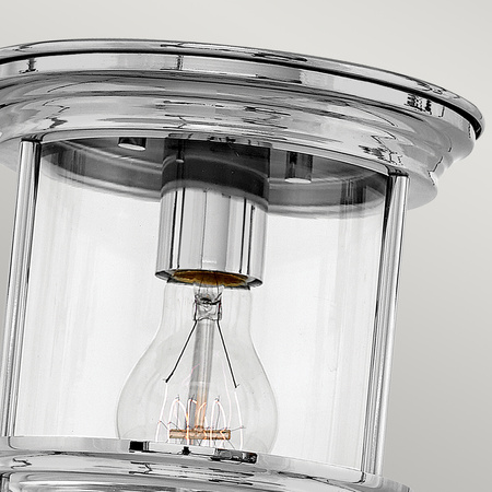 Mały plafon Hadrian - 1 źródło światła - Chrom Hadrian Quintiesse Hinkley QN-HADRIAN-MINI-F-CM-CLEAR