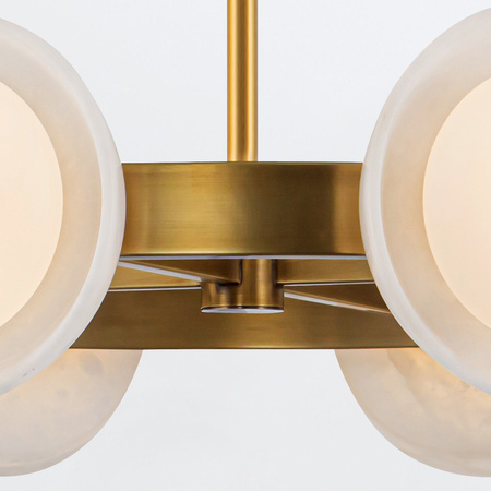 Żyrandol LED Alonso - Vintage mosiądz Quintiesse QN-ALONSO8-VBS-AR