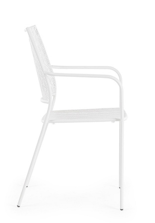 BIZZOTTO krzesło ogrodowe LIZETTE białe