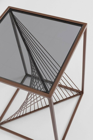 BIZZOTTO stolik kawowy ESPIRAL 40x40