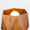 Lampa stołowa Angular Brązowy, Drewno Quintiesse Accord QN-ANGULAR-TL-TEAK